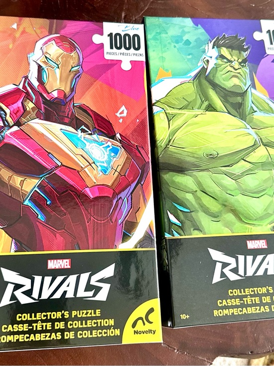 Marvel Other - 2sets Marvel Collector's Puzzle Set — Iron Man (Red, Gold) & Hulk (Green)